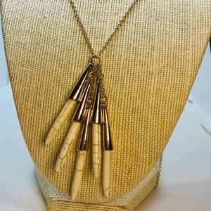 Golden and Bone Style pendant